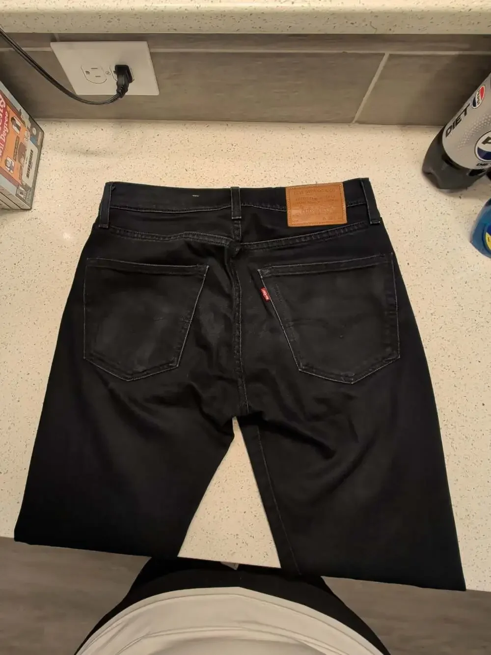 Levi's 502 Premium Black Tapered Jeans W30 L32